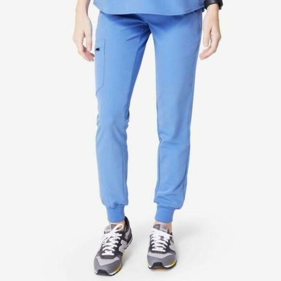 Figs Pants - VGUC FIGS Zamora Jogger Scrub Pants Ceil Blue Women’s X large PETITE
